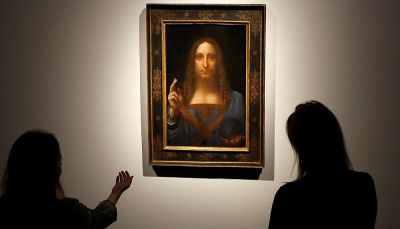 "لوحة المسيح" لدافينشي تباع بـ 450 مليون دولار في مزاد علني