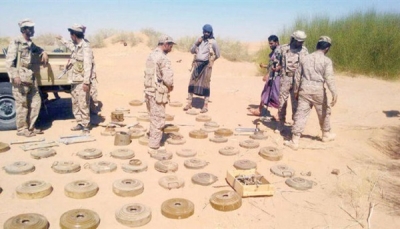 مشروع "مسام" ينزع قرابة 9 الاف لغما حوثيا في أكتوبر الماضي