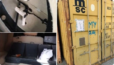 سقطرى: الأجهزة الأمنية تضبط حاويات إماراتية بداخلها معدات عسكرية