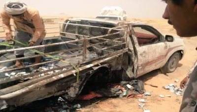 الجوف.. انفجار لغم أرضي في سيارة مواطن بمديرية "خب والشعف"