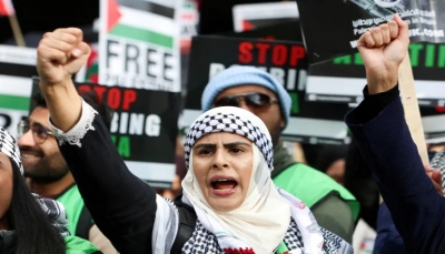 بريطانيا تتهم امرأتين "بالإرهاب" بعد احتجاج مؤيد للفلسطينيين