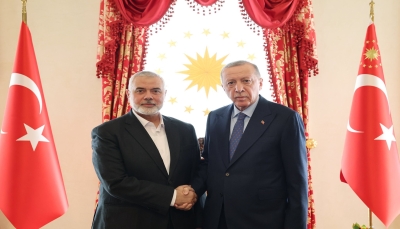 أردوغان يلتقي إسماعيل هنية ويشدد على الأهمية البالغة لوحدة الصف الفلسطيني
